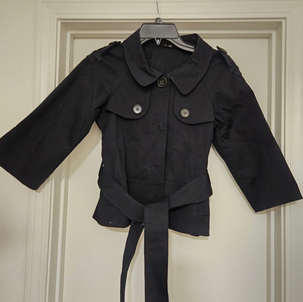 Theory Cropped Belted Jacket